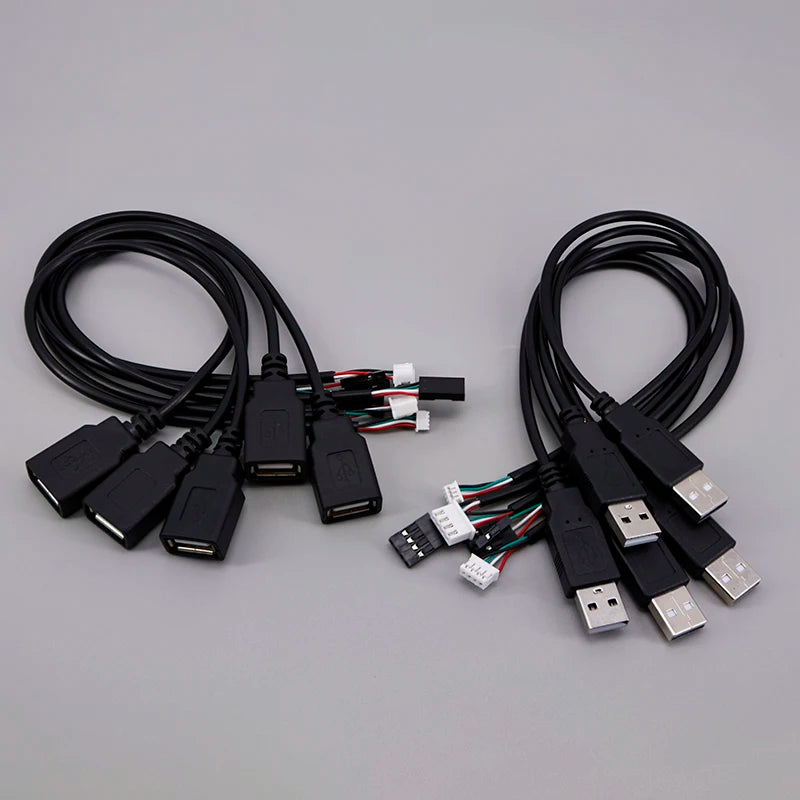 USB Male Female Terminal Data Line To Head JST 1.25/ZH1.5/PH2.0/XH2.54-4Pin Adapter Extension Touch Screen Cord