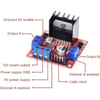 5/10PCS L298N DC Motor Driver Module L298N Stepper Motor Smart Car Robot Accessory High Power L298 DC Motor Driver for Arduino