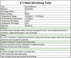 2:1 Heat Shrink Tubing Dia 1 2 3 4 5 6 7 8 9 10 12 14 16 20 25 30 40 50 mm Thermoresistant Sleeve Cable Repair Polyolefin Tube