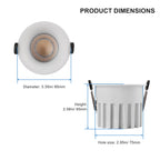 Tuya Bluetooth/ Zigbee/ DALI/ Matter Smart Recessed LED Ceiling Spot Light AC220V/110V Dimmabe Ceiling Lamp for Bedroom Kitchen