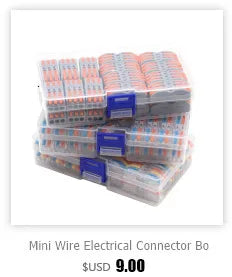 Wire Connector 222-412 2 Pin Splicing Terminal Blocks Led Strip Lighting Electric Quick Connectors Mini Conductor Rail Conector