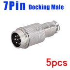 Aviation Plug GX12 GX16 GX20 Butt Soldering Socket 2/3/4/5/6/7/8/9/10Pin Wire Docking Connectors