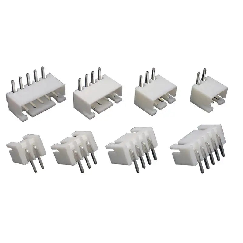 50Set/100Pcs JST XH2.54 Straight/Curved Header+Housing+Terminal Connector 2P/3/4/5/6/7-12Pin Right Angle 90°/180°Socket For PCB