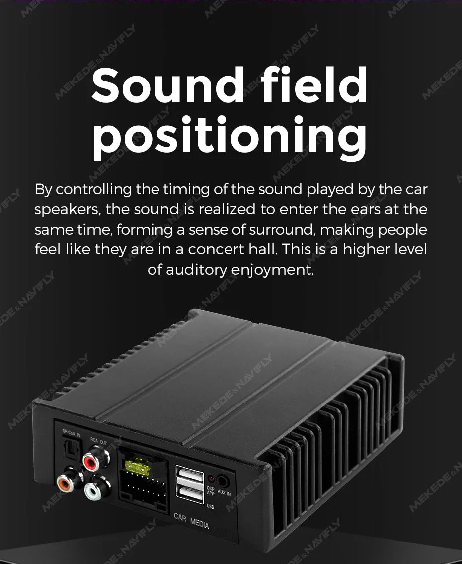 Android Radio DSP Audio Processor 4*80W Amplify Automotive Sound Modules Electronics Stereo Amplifer APP Automobiles Car Parts