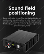 Android Radio DSP Audio Processor 4*80W Amplify Automotive Sound Modules Electronics Stereo Amplifer APP Automobiles Car Parts