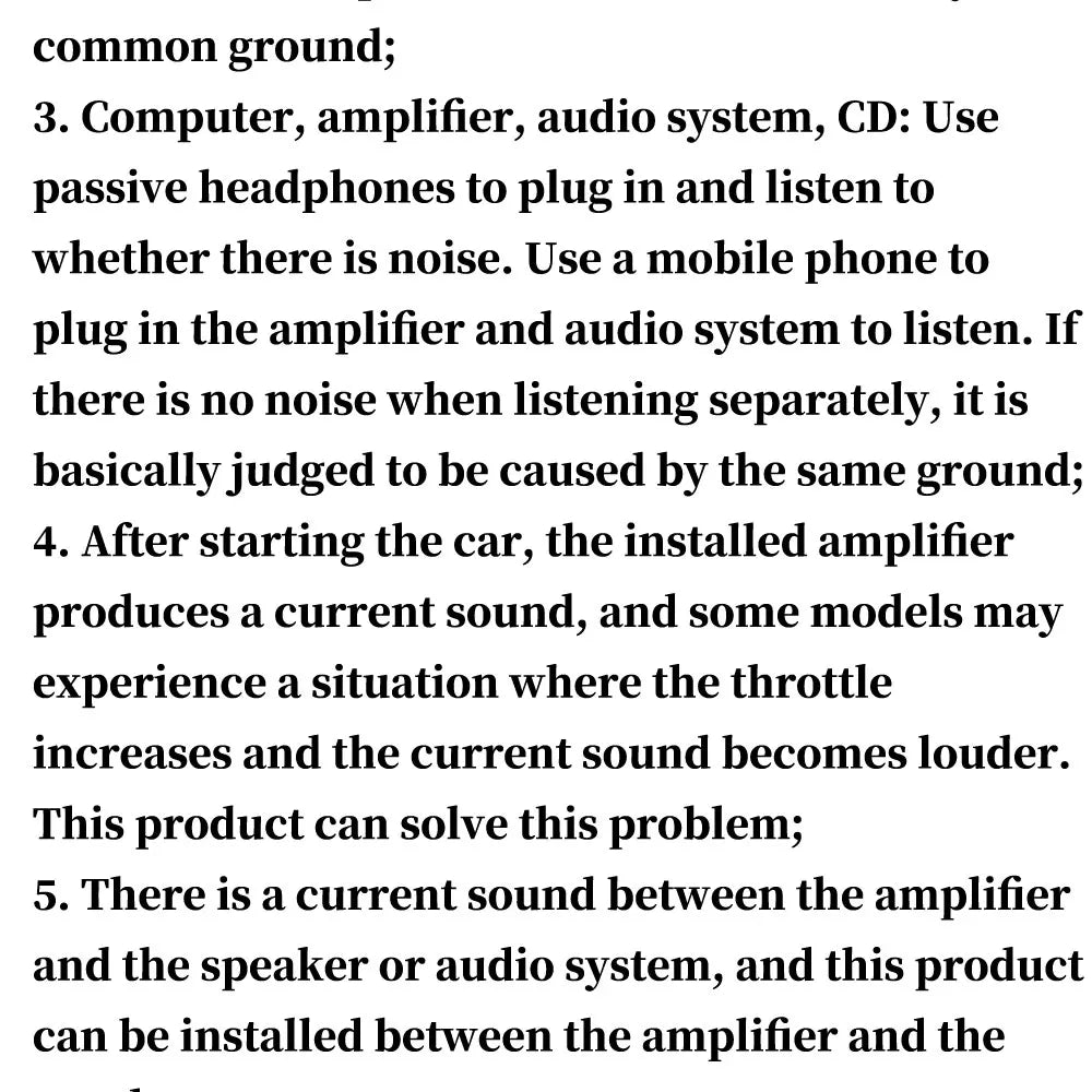 XH-M372 Stereo /Audio Isolator Vehicle Common Ground Suppression Interference Noise Isolation Module Transformer Coupler