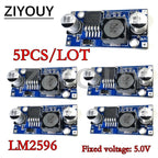 2/5PCS LM2596 LM2596S DC Buck Converter 3.0-40V To 1.5-35V Power Supply Step Down Module Fixed 3.3V,5.0V,12V DC to DC