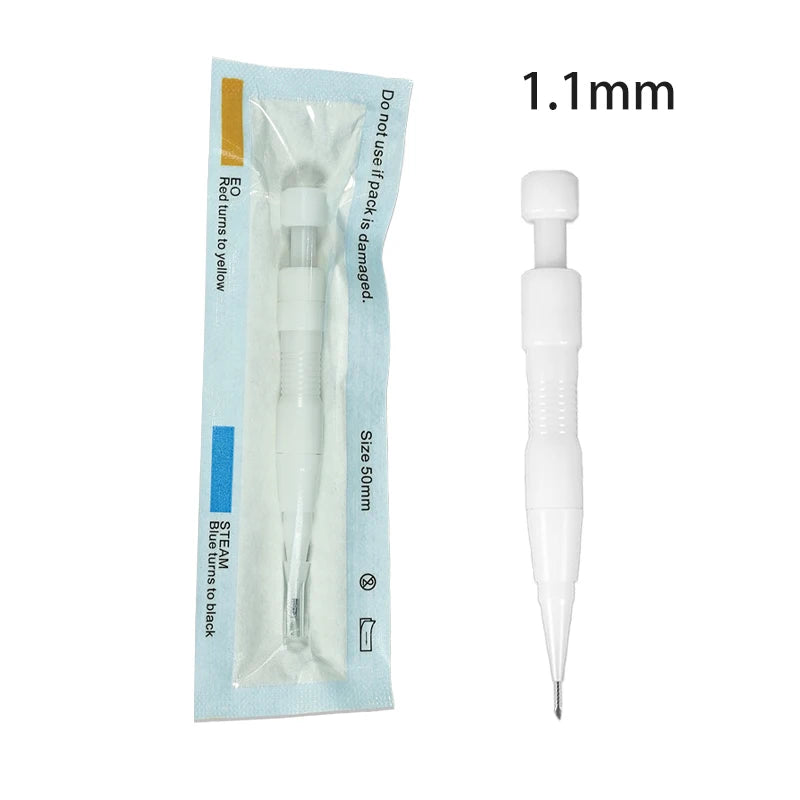 0.7mm-1.2mm Hair Follicle Implanting Pen, Plastic Hair Transplant Pen, Hair Transplant Tool Accessories 1/5/10pcs