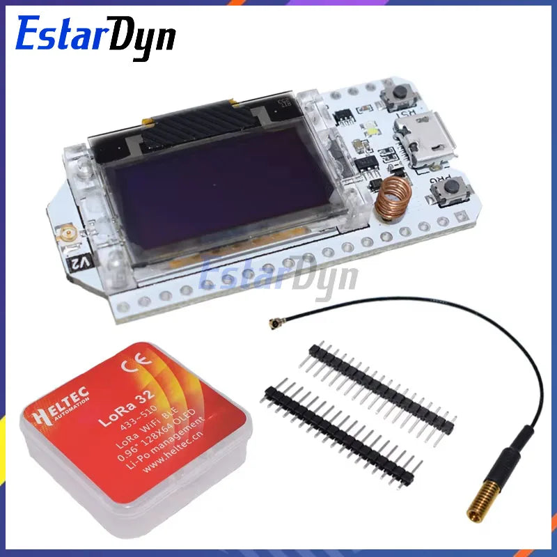 SX1276 ESP32 LoRa 868MHz-915MHz 0.96 Inch Blue OLED Display Bluetooth WIFI Kit 32 Development Board