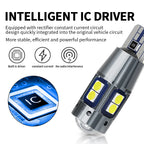 2PCS/10PCS T10 W5W 168 192 LED CANBUS No Error 3030 10SMD High Quality Car Tail Marker Parking Interior Auto Lamp 12V White Red