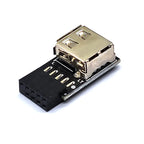 USB 2.0 Motherboard Header USB2.0 A 9 Pin Female Converter 9pin Motherboard to USB Adapter Connector for Wireless Mouse Receiver
