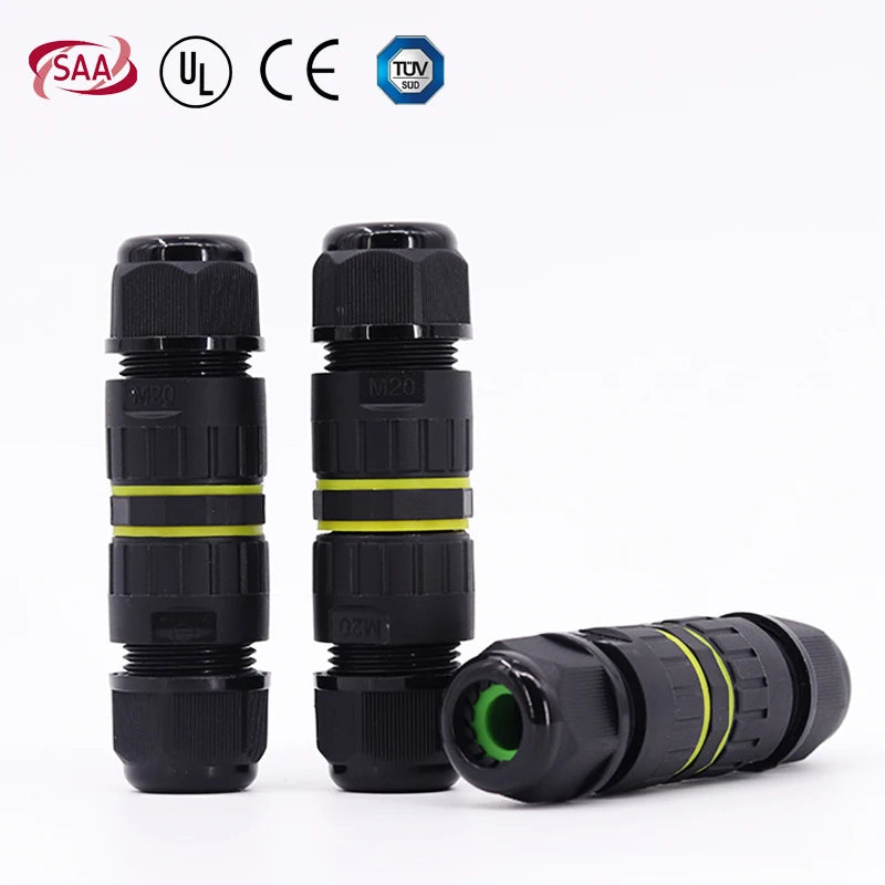 ip68 waterproof connector led connector2/3/4/5/6Pin Adapter terminal Outdoor rain proof of electric wireNo welding for screws