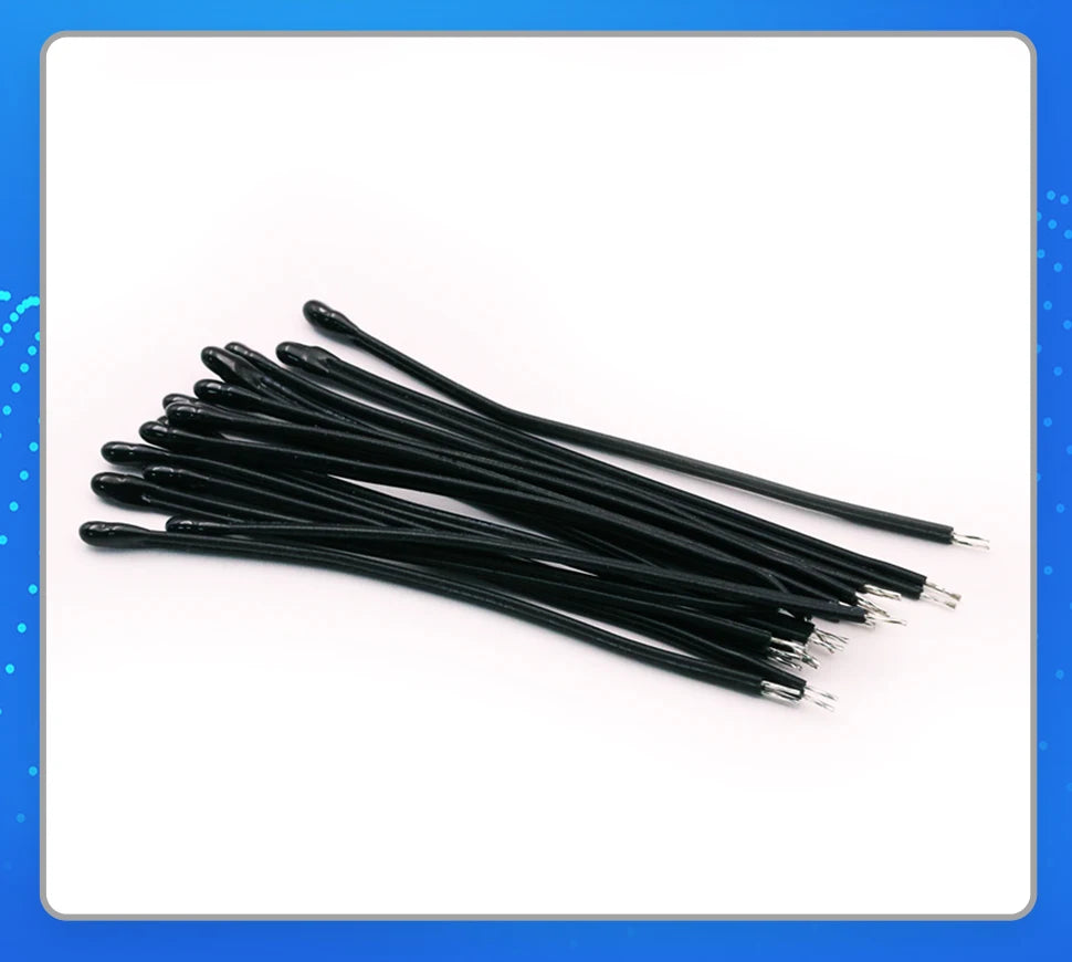 10PCS Thermistor NTC Negative Temperature Coefficient MF52D 10K/100K Probe with Wire Temperature Sensor 3950