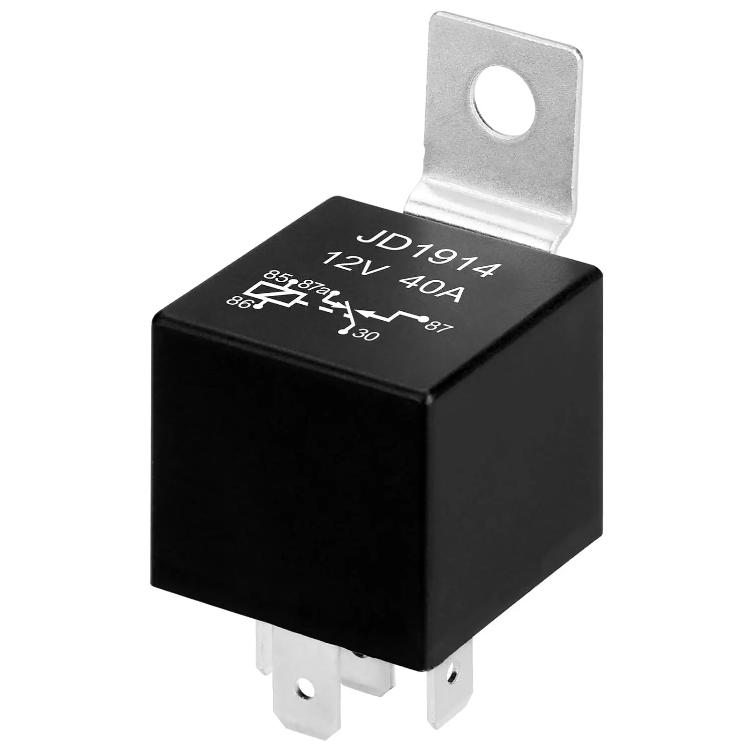 JD1914 Car Relay 12/24V 40A 4/5 Pin SPDT Car Switch and Starter Waterproof Relay for Boat Tractor Truck Motorcycle