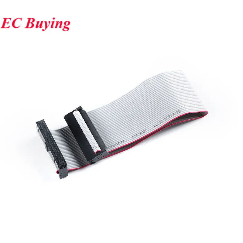 Gray Flat Ribbon Cable 1.27MM 2.0MM 2.54MM Pitch AVR 20cm Data Line Wire FC-6/8/10/12/14/16/20/24/26/30/34/40/50P Pin Connector