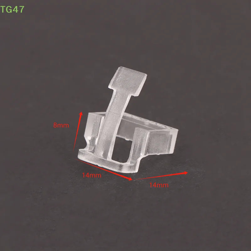 【LS】【EL】10Pcs Network Cable Crystal Head Buckle Replaceable RJ45 Plug Protective Cover Latch For RJ45 Cable Repaire Parts