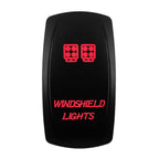 Red Led Light Rocker Switch 12V/24V SPST DPDT Toggle Switch ON OFF/ ON OFF ON Backlight Latching / Momentary Dash Panel Control
