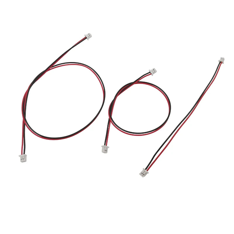 Micro JST 1.25mm 2 Pin Female to Female Plug Wires Connector Pitch 1.25 mm 2P Terminal Connectors With Wire Cables 10/15/20/30CM