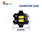 1-20 Pcs Mini LED Light Board DC 5V 1W SMD5730 3000K Warm/White 6000K 20mm Aluminum Plate Lamp Beads and USB Switch Cable On/Off