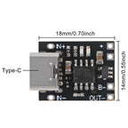 5/10PCS TP4057 1A Lithium Battery Charging Protection Board Module with Protection Type-C USB Charging Boards 3.7V 4.2V