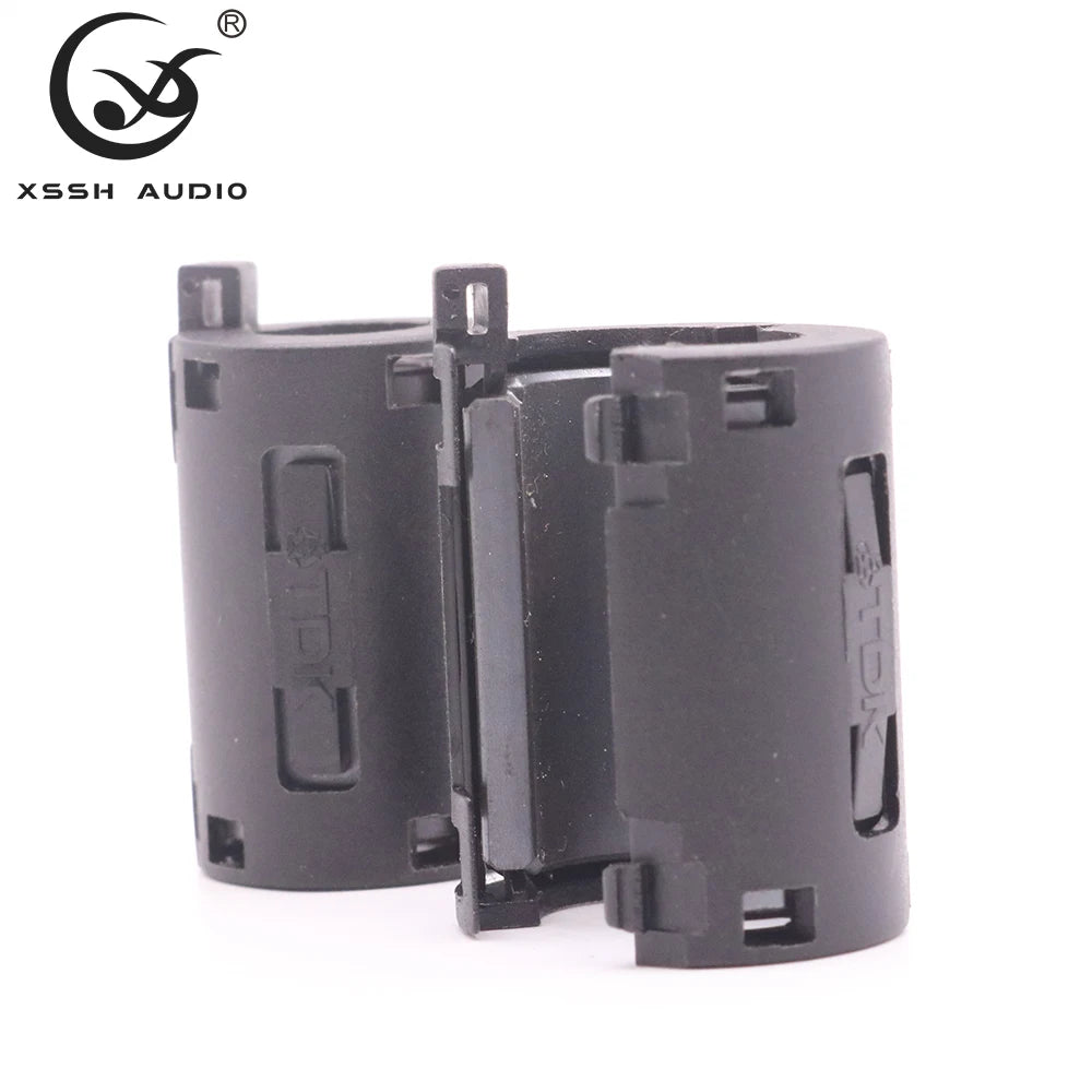 Line Ring XSSH Audio DIY OEM ODM 10pcs 13mm Magnetic Snap-on EMC Line Ferrite Core RF Filter RFI EMI Noise Suppressor Cable Clip