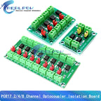 PC817 1 2 4 8 Channel Optocoupler Isolation Board Voltage Converter Adapter Module 3.6-30V Driver Photoelectric Isolated Module