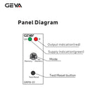 GEYA GRP8 PTC Thermistor Motor Protection Relay AC/DC 24-240V Wide Range Overload Overheat Phase Failure Starter Protection