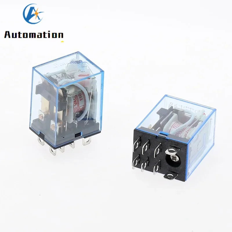 1pcs General Purpose LY2NJ HH62P  Electronic Micro Electromagnetic Relay LED Lamp 10A 8 Pins Coil DPDT DC12V 24V AC110V 220V