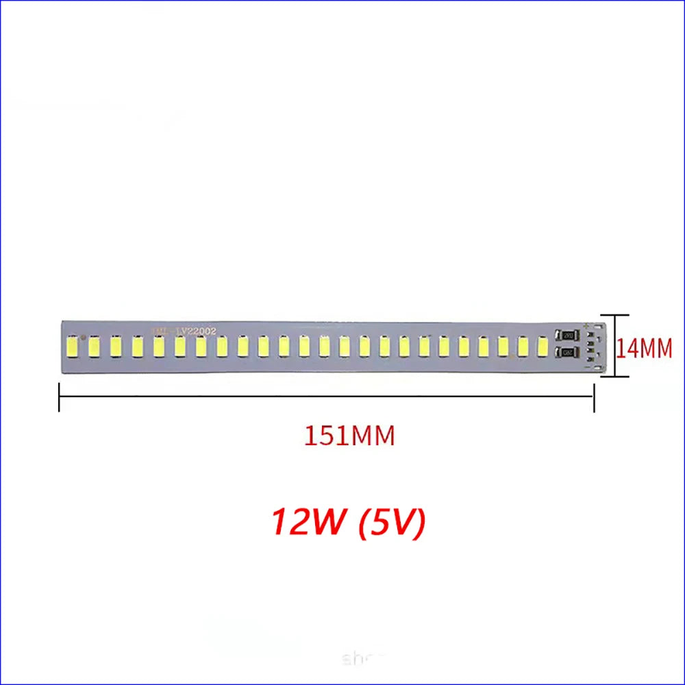 1PCS DC5V Dimming Light Switch Of 2 Meters With LED Chips 5730 SMD LED Lamp 1W 2W 3W 4W 5W 10W LED Light Beads White Warm White