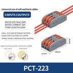 10/100Pcs Lever Wire Connectors, Compact Splicing Wire Connector, 2 3 5 Way Electrical Connectors, for Quick Connect 28-12 AWG