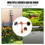 Solar Wind Powered Bird Repeller, 360° Outdoor Reflective Scare Device with Sound Deterrent for Garden Farm Yard Protection