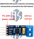 1~10PCS SN65HVD230 VP230 CAN Board Network Transceiver Evaluation Development Module For Arduino Controller Board DC 3V-3.6V
