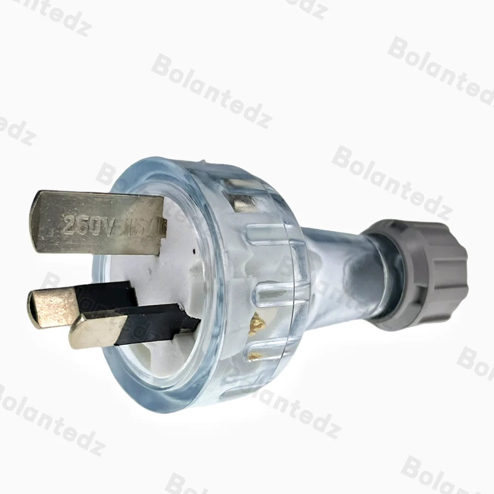 Bolantez 1pcs SAA Rewirable Plug Socket Australian Female Socket 3 Prong Electrical Socket Grounded Rewire Socket DIY Assembled