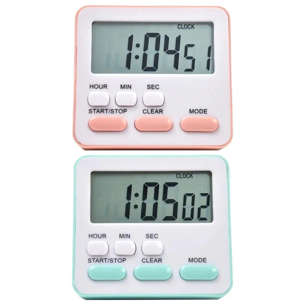 Kitchen Timer Small Digital Clocks 24 Hour Alarm Function Timer for  Adults Boys Girls Classroom Grilling Baking Meeting Cooking