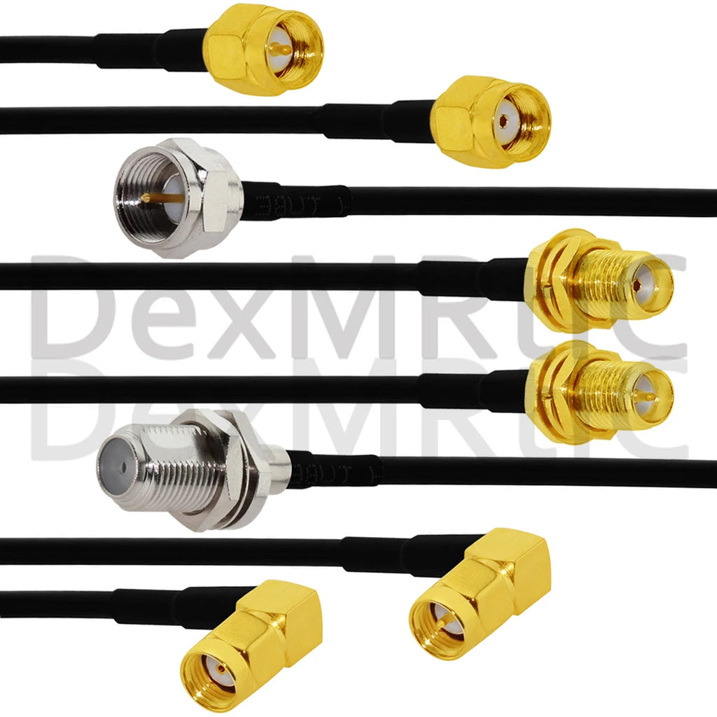 1pc SMA RF/RP Male/Female to F Plug Jack Pigtail Cable RG174 20cm/30cm/50cm NEW SMA to F RF Coax Adapter