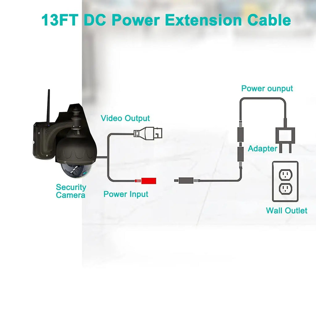 DC Power Extension Cable 12V White Cable Connector 2M 3M 5M 10M 20M Extender Cord 2.1x 5.5mm Female to Male For LED Strip Camera
