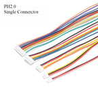 10pcs SH1.0/1.25 ZH1.5mm XH2.54/PH2.0mm Single Head Male Plug Connector 2P/3/4/5/6/7/8/9/10Pin 10cm 20cm Wire
