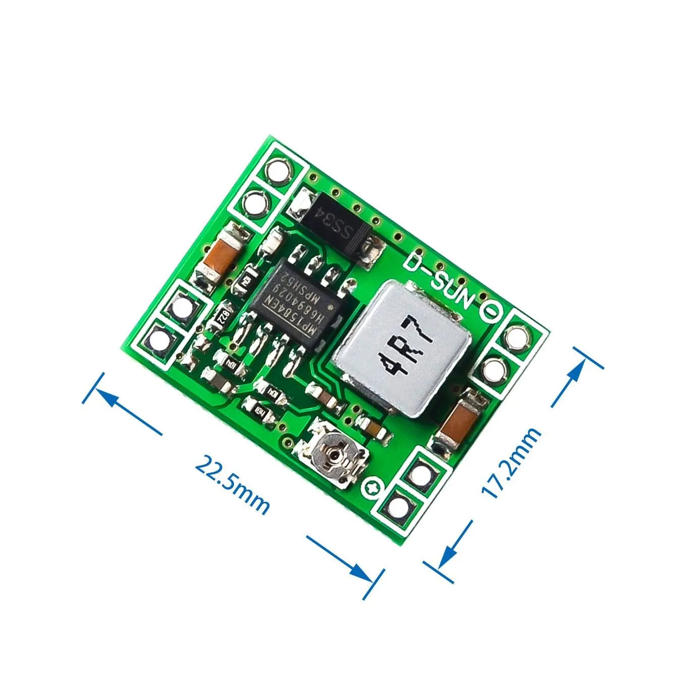 5-20pcs Ultra-Small Size DC-DC Step Down Power Supply Module MP1584EN 3A Adjustable Buck Converter for Arduino Replace LM2596