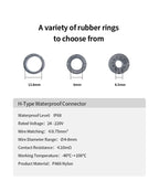 IP68 Electrical Waterproof Connector Wire Cable 2/3/4/5 Pin Outdoor Plug Straight Quick Screw Conductor Connector