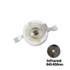 5-10pcs 1W 3W High Power LED IR 730nm 760nm 810nm 850nm 880nm 940nm 980nm 1050nm Diode Light Lamp for Night Vision CCTV Camera