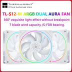 Thermalright TL-S12 120mm HALO Cooling Fan 5V 3PIN ARGB Fan pc gamer 360° exquisite light effect computer Case Fan ventilador