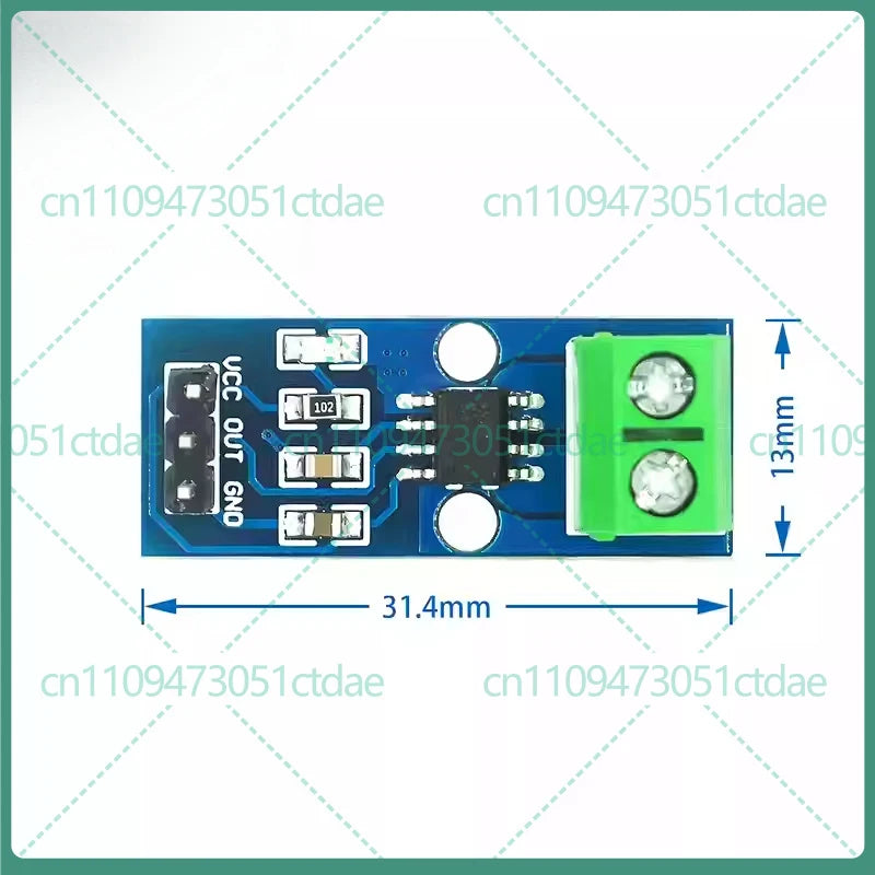 10-50PCS For ACS712 ACS724 5A 20A 30A Hall Current Sensor Module 05B