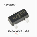 (50 Pieces) 100% New Si2302Cds-T1-Ge3 Silk Screen N2*** Package Sot-23 N-Channel Smd Mosfet Field-Effect Transistor Chip Ic