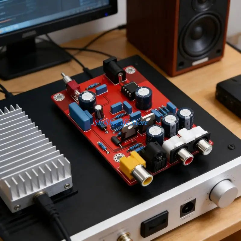 E65E TDA1543 CS8412 DACs Sound Decoders Board With Opticals Coaxials Input For HiFi Sound System Upgrades