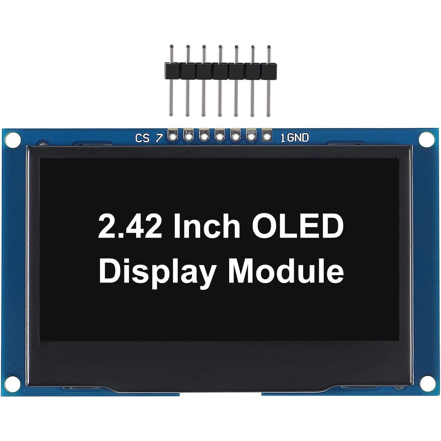 2.4" 2.42 inch 128x64 OLED LCD Display Module SSD1309 7 Pin SPI/IIC I2C Serial Interface for Arduino UNO R3 DIY Electronic