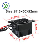 12V 24V 48V 110V 220V PTC Heater 50~400W Ceramic Thermostatic Insulated Heater With Fan Pet Insulation Incubator Electric Heater