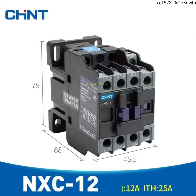 CHINT NXC- 09 12 18 25 32 38 CJX2 LC1D NXC Magnetic AC Contactor AC24V 36V 110V 220V 380V 9A 12A 18A 25A 32A LC1 LC1N