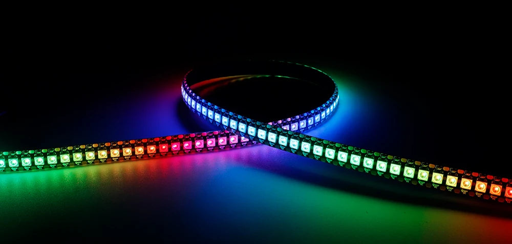 DC5V WS2812B WS2812 Led Strip 30/60/74/96/144leds/m Black White PCB RGB Individually Addressable Pixel Led Light IP30 IP65 IP67