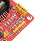 L298N Stepper Motor Driver Module Dual H Bridge 5V-35V DC Motor Controller Board Red Multifunctional DC Stepper Motor Driver