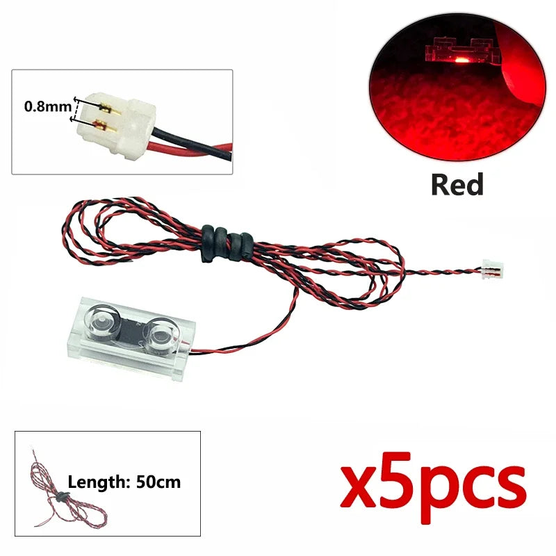 DIY 0.8mm Pin 1x1 1x2 1x4 Length 50cm SMD LED 2835  Remote Control Building Block Flash Lamp City Street Light Bricks
